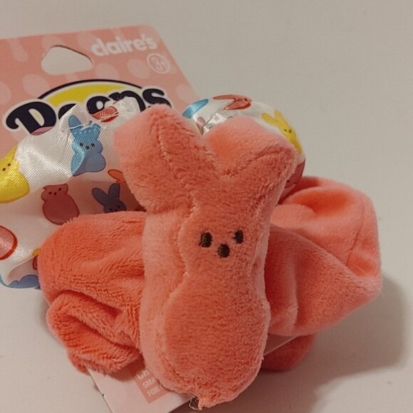 ADORABLE Peep's Scrunchies Multicolour Marshmallow Peeps Hair Towel Look - Picture 4 of 5